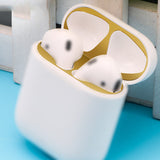 2PCS Dust Guard Solid Skin Shell Earphone Case Easy Install Dustproof Practical Protection Sticker Metal Durable For AirPods