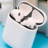 2PCS Dust Guard Solid Skin Shell Earphone Case Easy Install Dustproof Practical Protection Sticker Metal Durable For AirPods